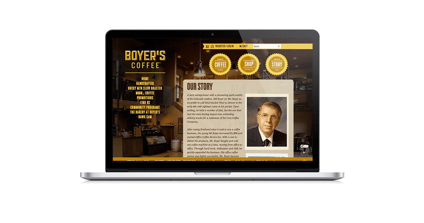 Year One Boulder Marketing and Advertising Boyer's Coffee